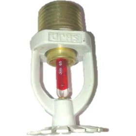 Resim AK TEK Ul Sarkık Tip Yangın Sprinkler Beyaz 68 C Kırmızı 1/2 Sr 