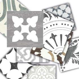 Resim Tink Kendinden Yapışkanlı İngiliz Desenli Pvc Karo 10 x 10 cm 20'li Paket 