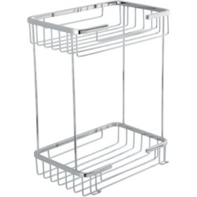 Resim Çelik Banyo Paslanmaz Pirinç Taci İkili Süngerlik 22x15cm 