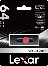 Resim Lexar 64gb Ljdd300064g-bnbng Dual Type- C Ve Type- A Usb 3.2 