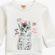 Resim Kız Bebek Baskılı Sweatshirt 