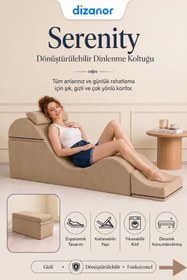 Resim Dizanor Serenity Çok Amaçlı Dinlenme Koltuğu Katlanabilir Bench Formlu Şezlong Yetişkin Çiftler İçin Ergonomik Kamasutra Destek Minderi 