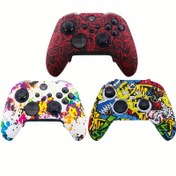 Resim Yeni XBOX Serisi X Su Transferi Silikon Kılıf XBOX Serisi S Gamepad Kaymaz Kılıf 