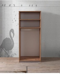 Resim Ekonomik 2 Kapılı Gardırop Elbise Dolabı 80x53x180cm 