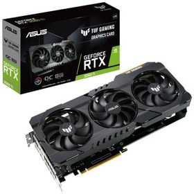 Resim Asus NVIDIA GeForce RTX 3060 Ti TUF Gaming V2 OC LHR TUF-RTX3060TI-O8G-V2-GAMING 8 GB GDDR6 256 Bit Ekran Kartı 