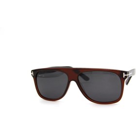 Resim HAWK Marka Hw 1874 03 Kemik Kahverengi Çerçeve Siyah Polarize Cam 60 Ekartman Unisex Güneş Gözlüğü 