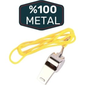 Resim Metal Ipli Ikaz Düdüğü 24 Adet 