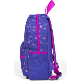 Resim Minik Yuva Sırt Çantası Lavanta Pembe Flamingo Desenli İki Bölmeli 23152 