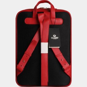 Resim Guard Kırmızı Yatay Dikişli Deri Sırt Çantası Çok Renkli 