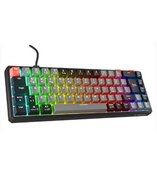 Resim Rampage YORU MINI Gri-Siyah Type-C Bağlantılı OUTEMU Red Swich Q Mekanik Gaming Oyuncu Klavye RGB 