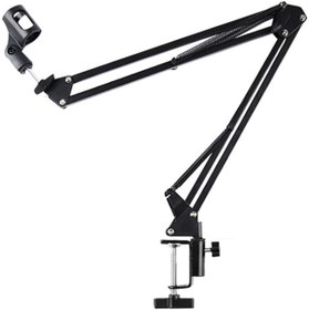 Resim ThenTech Profesyonel Mikrofon Tutucu Stand Masaya Sabitlenebilir Dirsekli Ayarlanabilir Mikrofon Tutucu Stand 