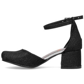 Resim Elit Yb-f-karnıyarık-25y Filet Kız Çocuk Klasik Topuklu Ayakkabı Siyah Siyah 