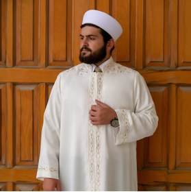 Resim İkranur Kariyer İmam Cübbesi Krem 