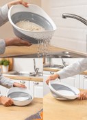 Resim Turnberry Kolay Katlanır Süzgeç, Çok Fonksiyonlu Katlanır Badya 