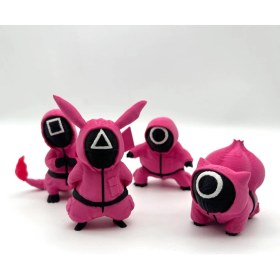 Resim Pokemon x Squid Game Figür Seti 