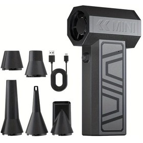 Resim Lumaworld Elektrikli Toz Toplayıcı C Tip Şarjlı 4 Kademeli 130000 Rpm Araç Toz Üfleme 