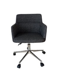 Resim Çalışma Sandalyesi Krom Yıldız Ayaklı Döküm Süngerli Antrasit Ket 