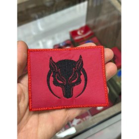 Resim Börü Motifli Büyük Boy Kumaş Patch Arkası Cırtlı Arma( Peç) 