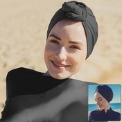 Resim 1 Adet Kadın Yaz Plaj Yüzme Hicab Kapağı - 4 Yönlü Ayarlanabilir Türban, Ramazan için Hafif, Yüzme & Dış Aktiviteler, Ramazan Aksesuarı, Basit Şık Tasarım, Rahat Başlık 