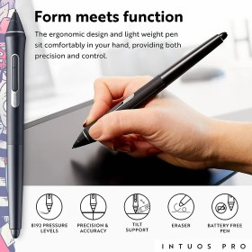 Resim Wacom Intuos Pro Büyük Bluetooth Grafik Çizim Tableti 