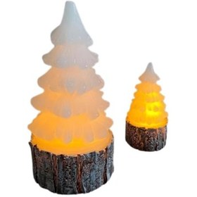 Resim Petrix Çam Ağacı Led Mum 2'li 