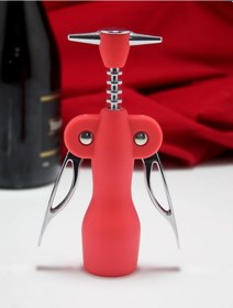 Resim Paslanmaz Çelik Tirbuşon Açacak Kırmızı Şarap Açacağı Çok Renkli 