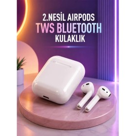 Resim ENCO Mey Ithalat® 2.nesil Tws Bluetooth Kulaklık Yüksek Ses Kaliteli 