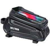 Resim Rogfer Wıld Man Xt5 1.2l Eva Sert Kabuk Bisiklet Ön Işın Çanta Dokunmatik Ekran Telefon Su Geçirmez Çanta Güneş Deseni Güneş Deseni Çok Renkli 