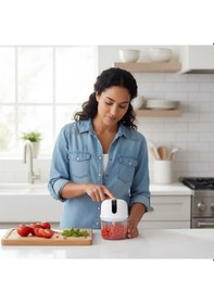 Resim Büro Ev Ofis Mutfağı İçin 280ml Şarjlı Taşınır Temizlenie Sessiz Mini Doğrayıcı Diğer 