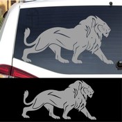 Resim Melek Pazarı 60 X 32 Cm Aslan Araba Ve Duvar Sticker 