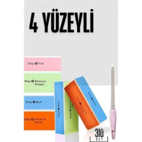 Resim MiraLive 4 Yüzeyli Törpü ve Parlatma Blok Sünger 3 Lü Set 718814 