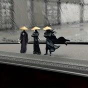 Resim 3 Parça Jianghu Şövalye Süsleme Seti - Ev Dekorasyonu, Masa Dekorasyonu, Araba Gösterge Paneli, Arka Görüş Aynası ve Bahçe Dekorasyonu için Uygun, Halloween, Noel ve Şükran Günü için İyi Bir Hediye 