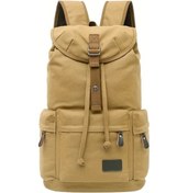 Resim Fochsia Ruyıhuahng Vintage Tasarım Erkekler Kampüs Sırt Çantası Khaki Geniş Kapasiteli Haki 