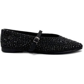 Resim Kindep Nani Park Moda Taşlı Kadın Babet Siyah Taşlı Siyah Taşlı 