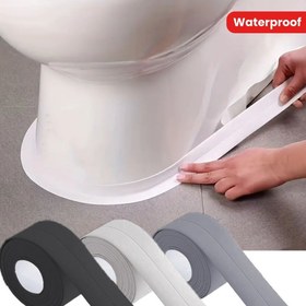Resim 320cm/125.98in Su Geçirmez PVC Kendinden Yapışkanlı Kaplama Bandı - Banyo, Mutfak, Duş, Lavabo ve Banyo için İdeal - Dayanıklı Duvar Sticker, Banyo Kaplama|Dekoratif Yapıştırıcı|Pvc İnşaat 
