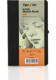 Resim Tigertint Eskiz Defteri Sert Kapak 90gr. A5 80 Yaprak Siyah 