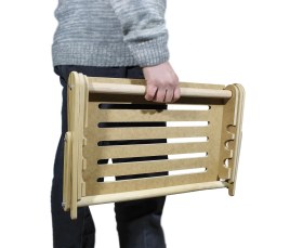 Resim Katlanabilir Ahşap Laptop Standı Sehpası Masası Notebook Standı Bilgisayar Yükselticisi 