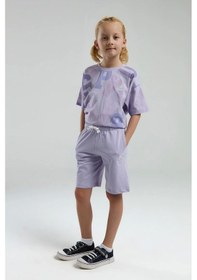 Resim U.S. Polo Assn. Kız Çocuk Bermuda Takım - Lila Lila 