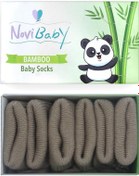 Resim Novibaby 3'lü Bambu Yenidoğan Bebek Çorabı I Beige I 0-6 ay "Karışık Renkli" 