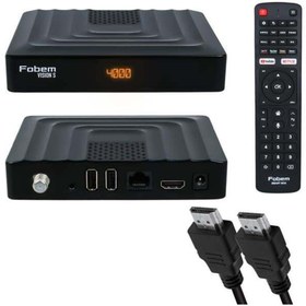 Resim Zibox Fobem Vision S Hibrit Ses Komutlu Uydu Alıcılı Android 14 TV Box 4GB Ram 32GB Hafıza 