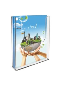 Resim A4 Duvar Tipi Dikey Menü Tutucu Broşürlük Föylük 1/3 A4 Ve A5 