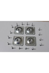 Resim BARERMO Metal Zigon Sehpa Ve Orta Sehpa Masa Dolap Vazo Ayak Bağlantı Aparatı Düz Ayak Aparatı 