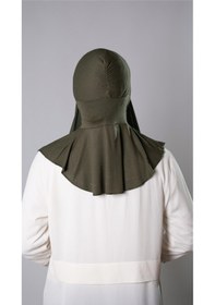 Resim Hürrem Bone Haki Pratik Hazır Geçmeli Şal Şifon Kumaş Hijab Bone 3009 09 