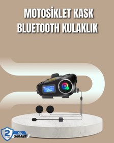 Resim Universal 500 Metre İnterkom Mesafeli Kask Kulaklığı Gürültü Engelleyici 