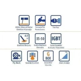 Resim Tecnomec Mark 170 170 Amper Inverter Kaynak Makinesi (G Box) 