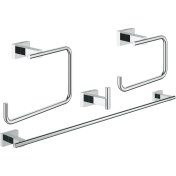 Resim Grohe Essentials Cube 4'ü Bir Arada Banyo Aksesuar Seti (40778001) 