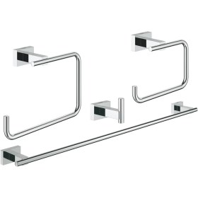 Resim Grohe Essentials Cube 4'ü Bir Arada Banyo Aksesuar Seti (40778001) 