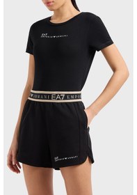 Resim Ea7 Bayan Short 7w000280 Af12501 Uc001 Siyah Siyah 