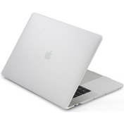 Resim Arabulalaca Macbook Pro 13" A1989 A2159 Mat Doku Kılıf Beyaz 
