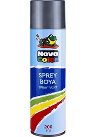Resim Nova Color Sprey Boya 200 Ml Gri Diğer 